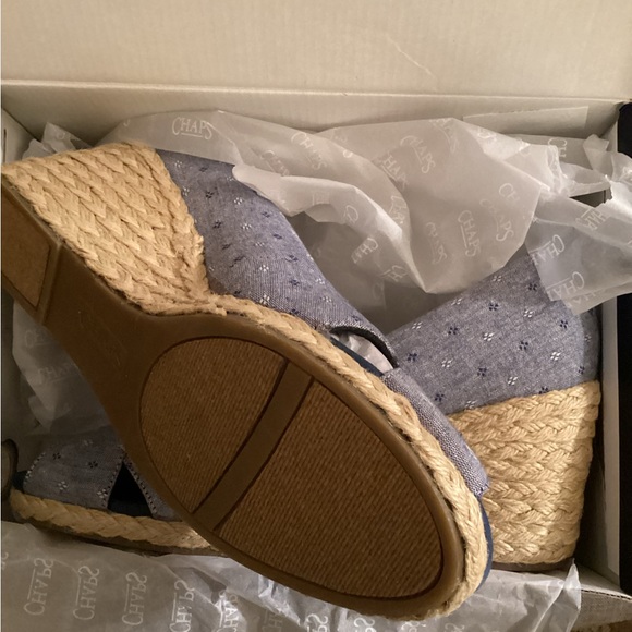 Chaps Dakoda Espadrille Wedge Sandal (10) - Picture 4 of 5